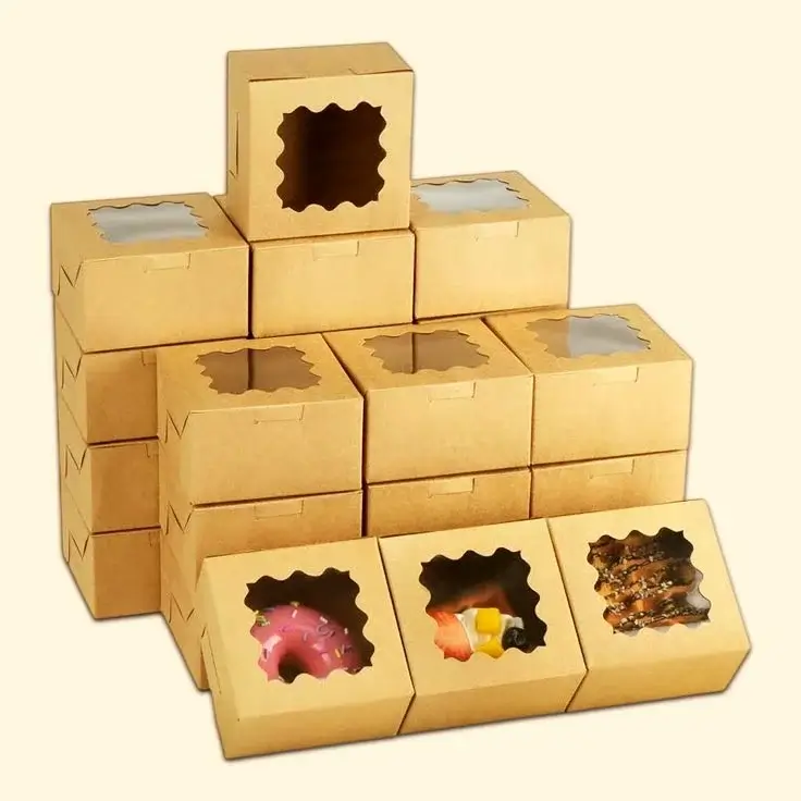 Custom brown bakery box from Horizons Packaging