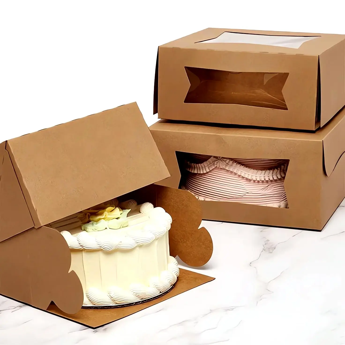 Custom bakery window box from Horizons Packaging