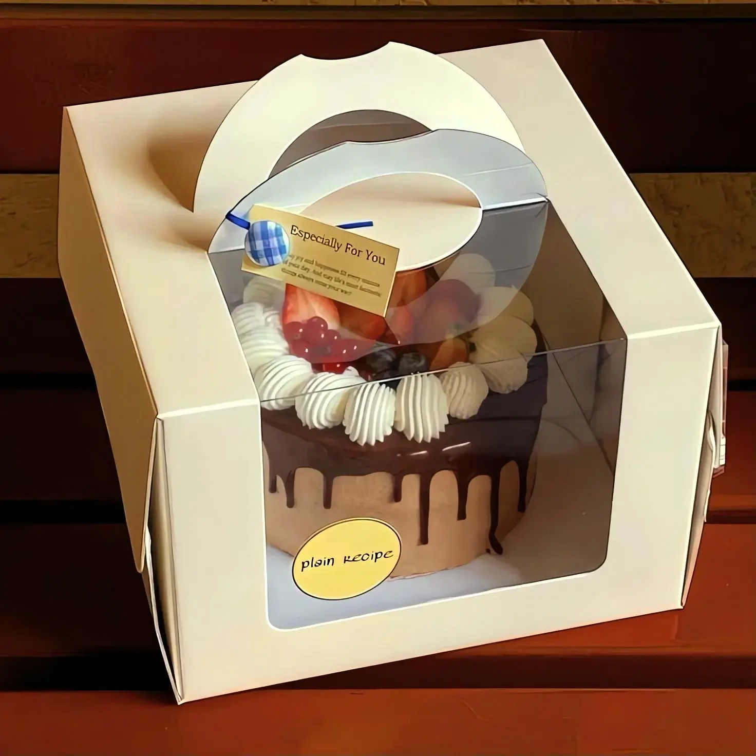 Custom bakery window box from Horizons Packaging