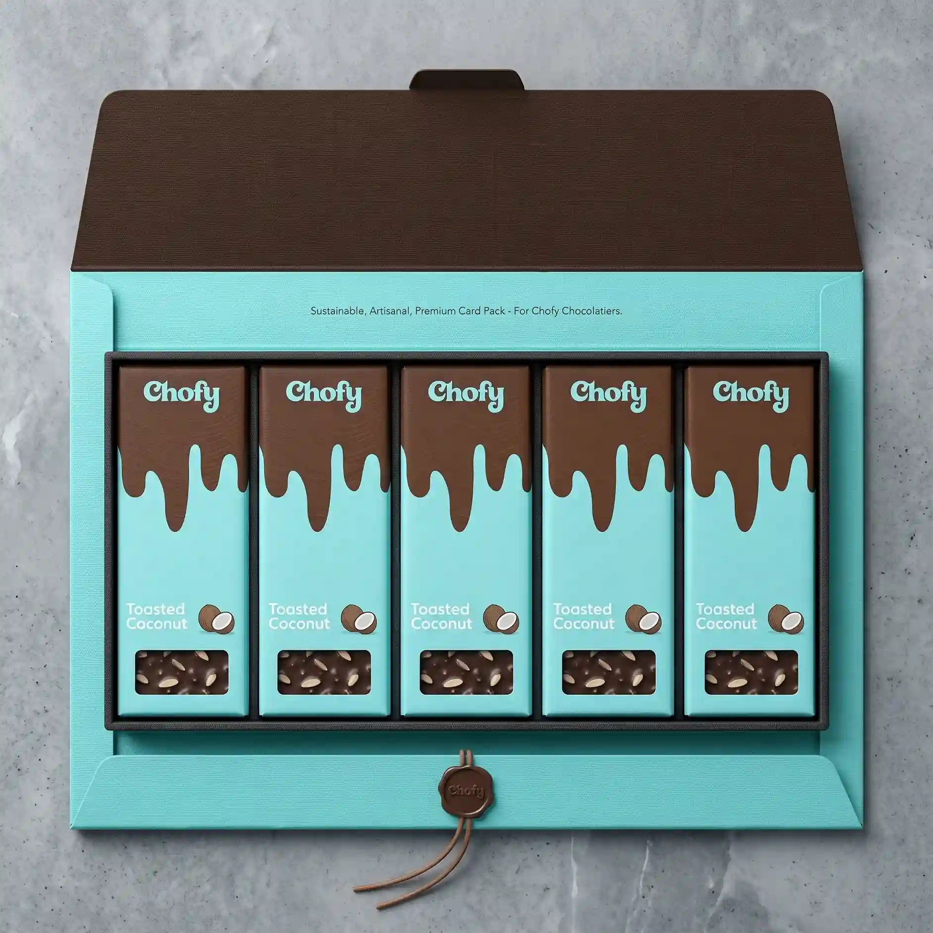 Custom chocolate bar box from Horizons Packaging