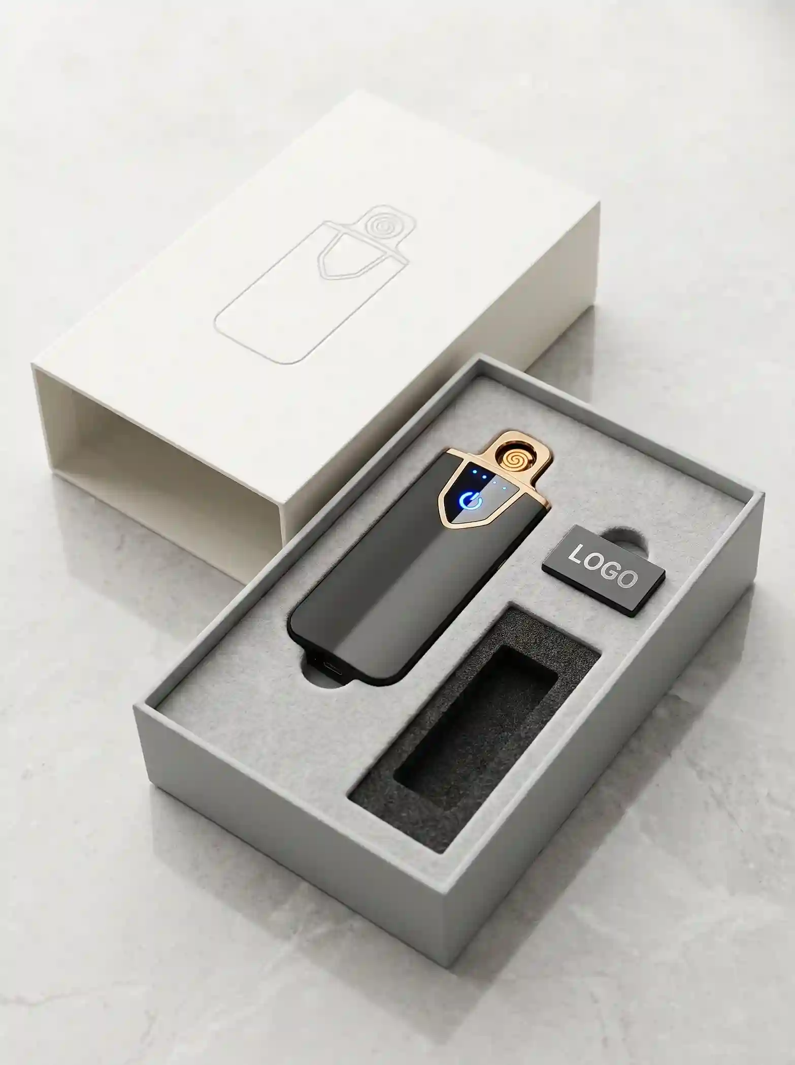 Custom custom lighter box from Horizons Packaging