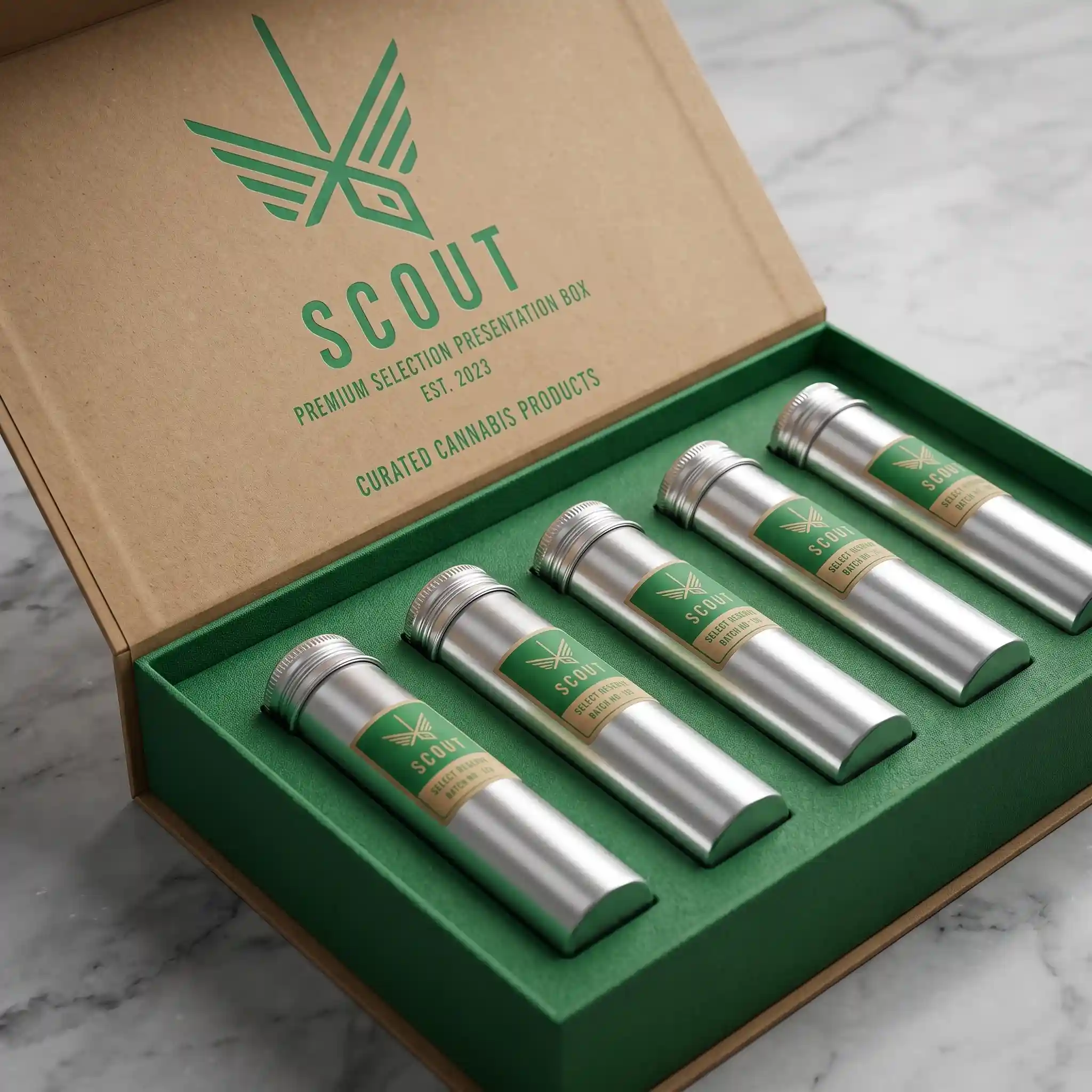 Custom kraft pre roll box from Horizons Packaging