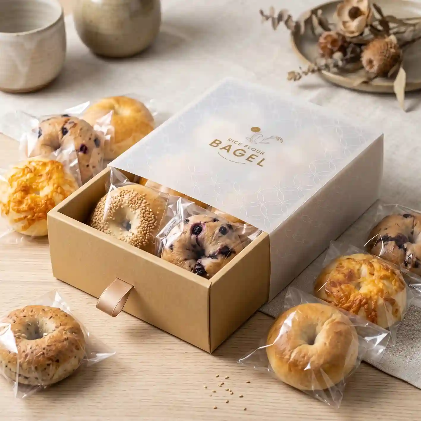 Custom bagel box from Horizons Packaging
