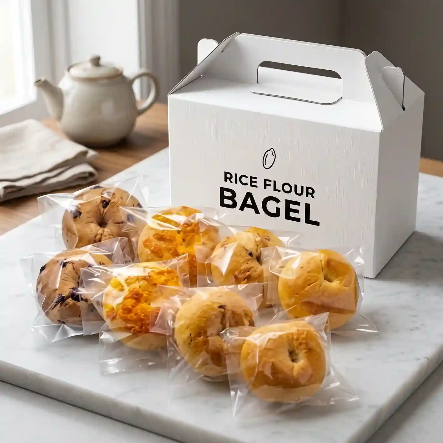 Custom bagel box from Horizons Packaging