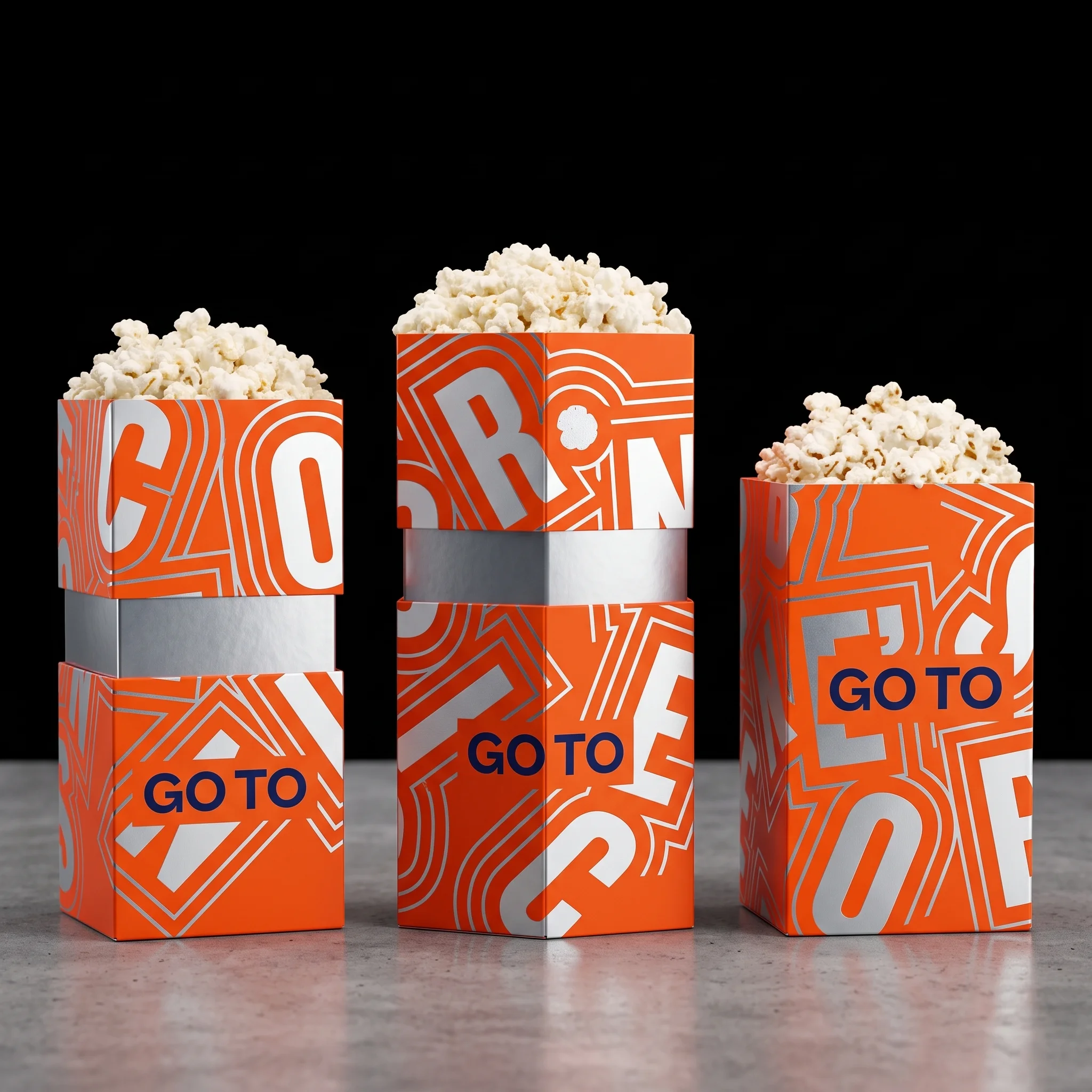 Custom popcorn box from Horizons Packaging