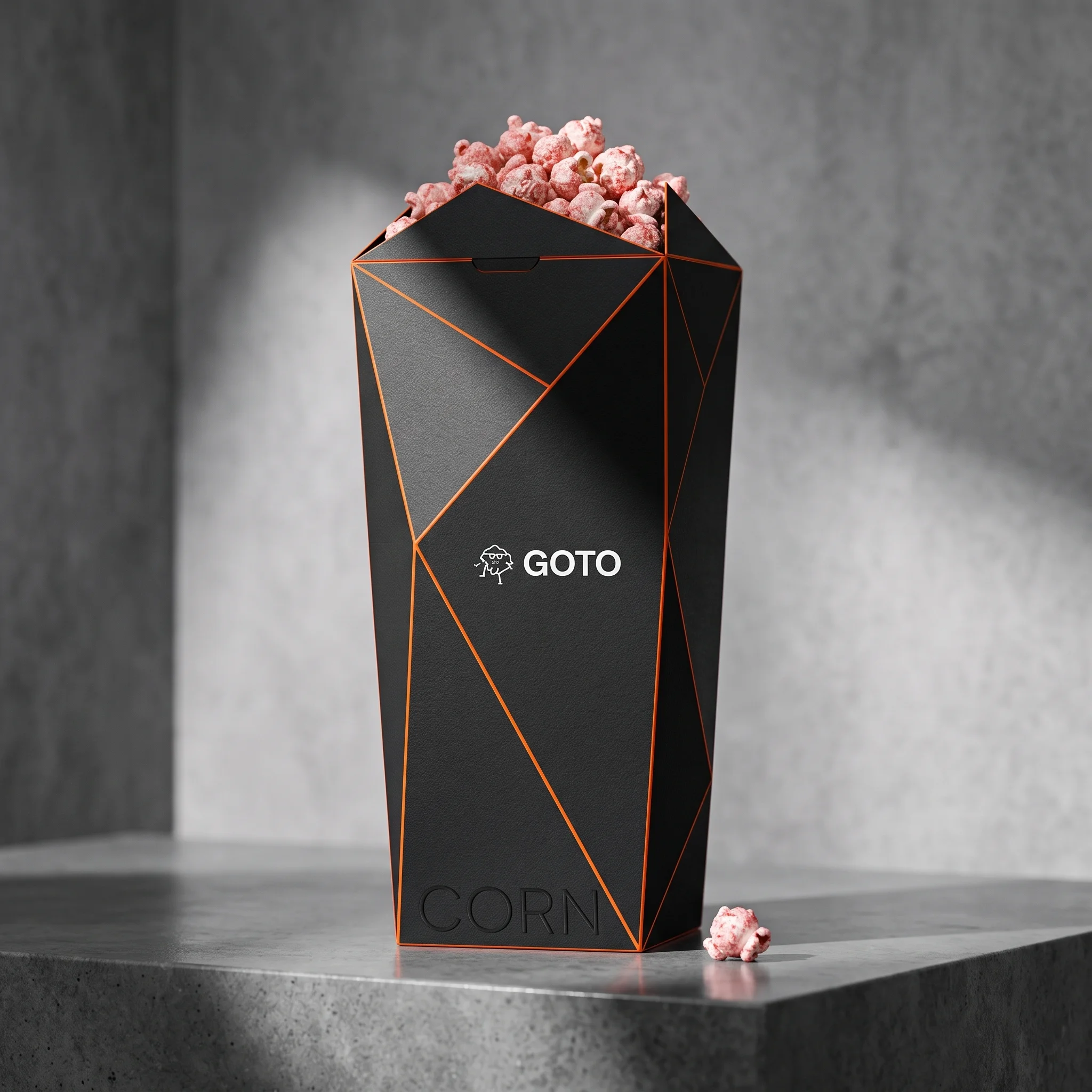 Custom popcorn box from Horizons Packaging