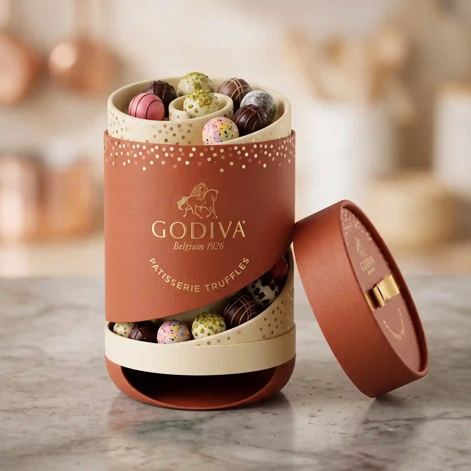 Custom truffle box from Horizons Packaging
