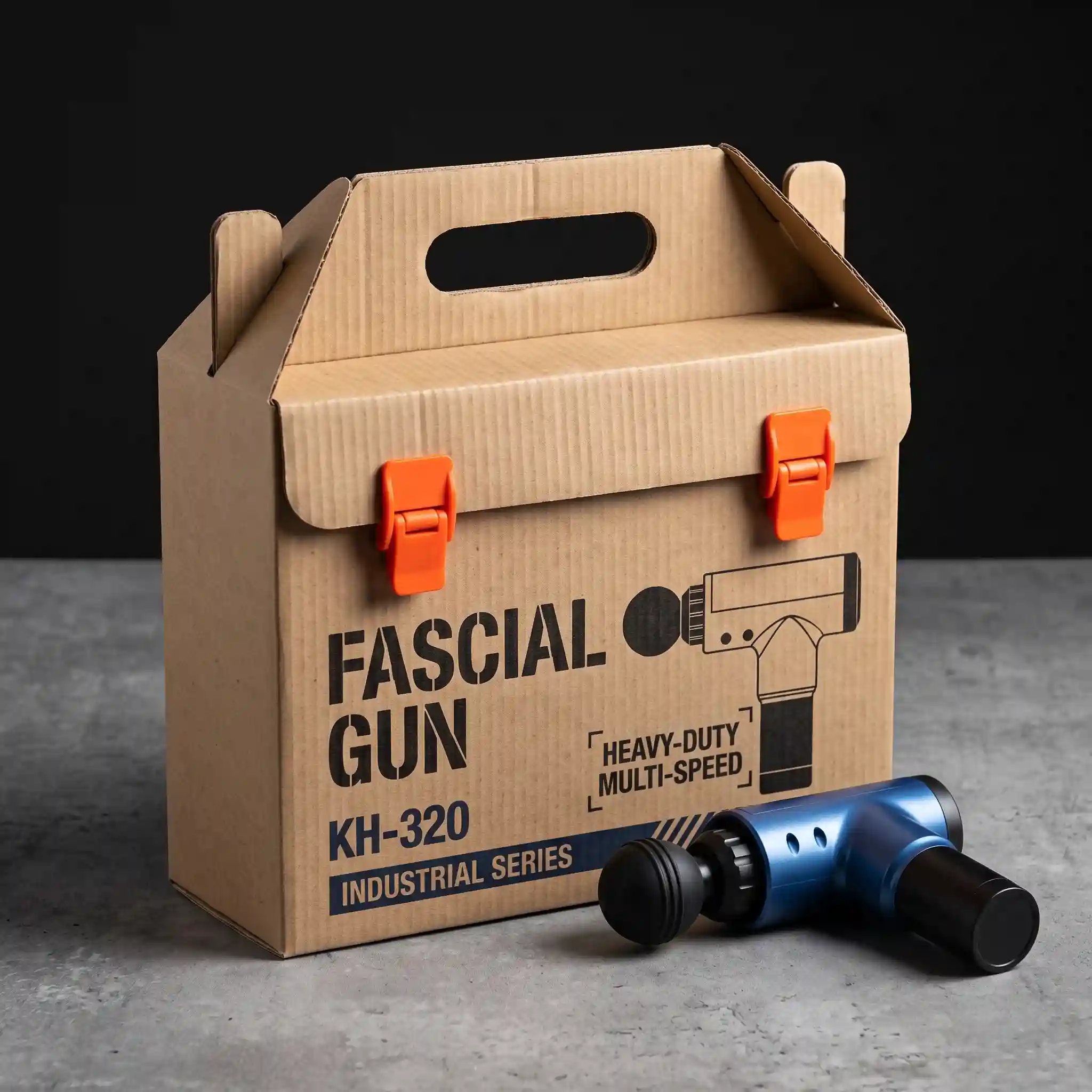 Custom massage gun box from Horizons Packaging