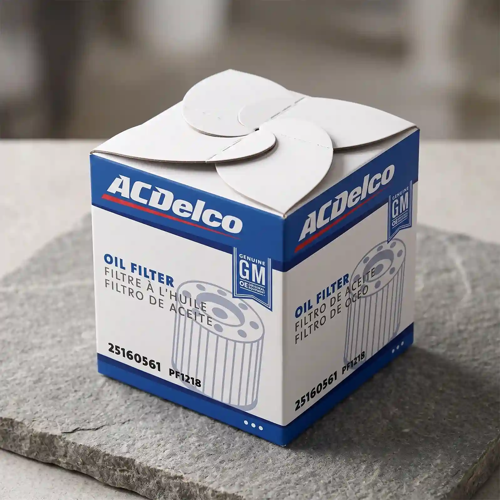 Custom oil filter box from Horizons Packaging
