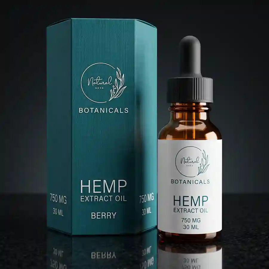 Custom hemp cardboard box from Horizons Packaging