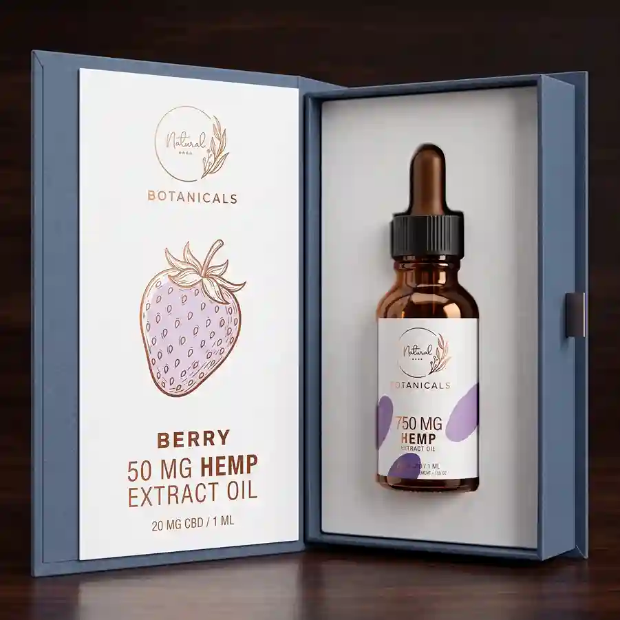 Custom hemp cardboard box from Horizons Packaging