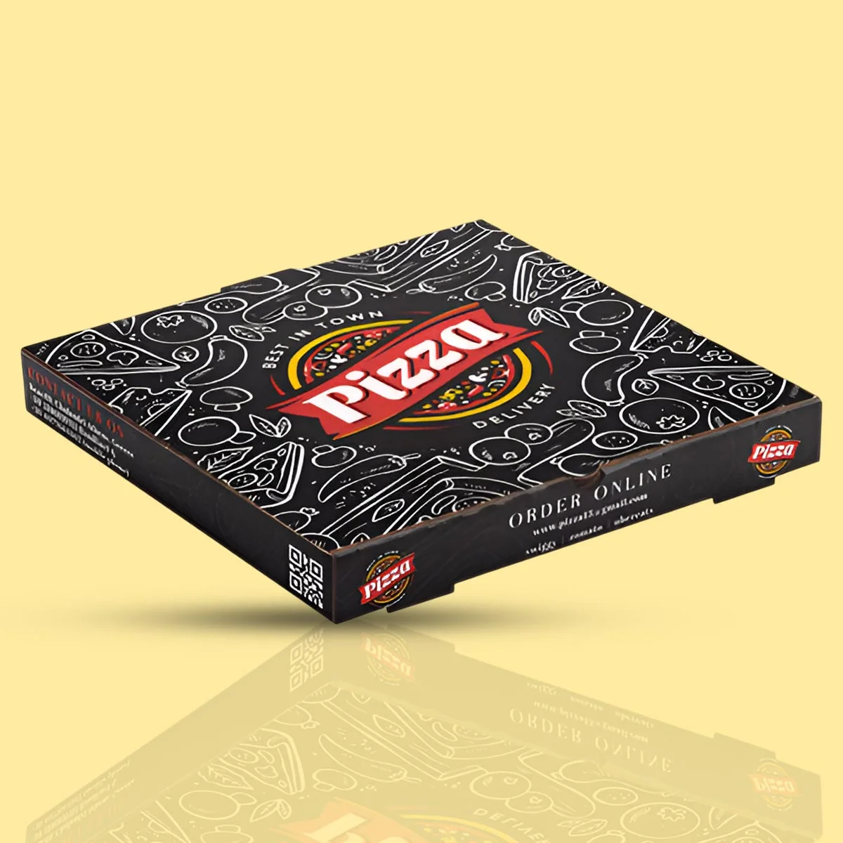 Custom custom printed pizza box from Horizons Packaging
