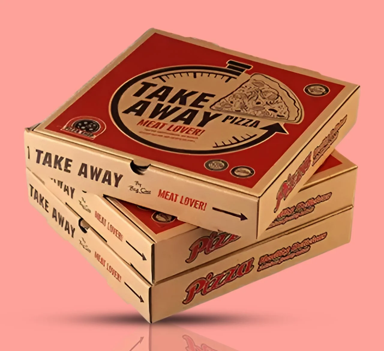 Custom custom printed pizza box from Horizons Packaging