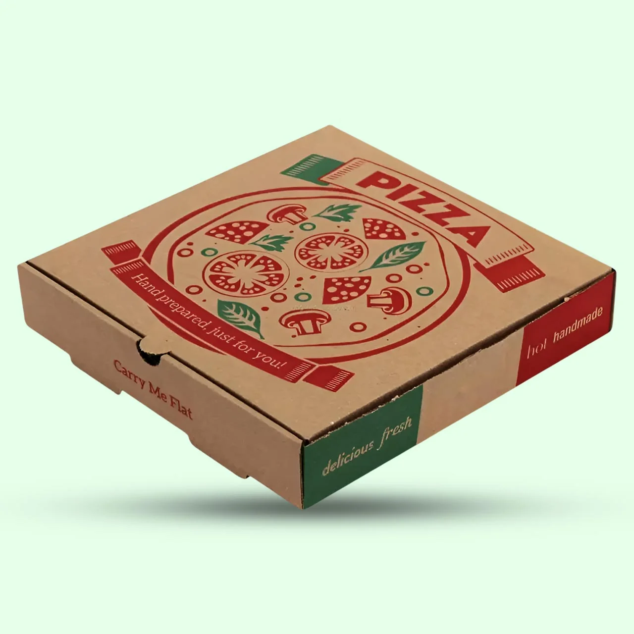 Custom disposable pizza box from Horizons Packaging