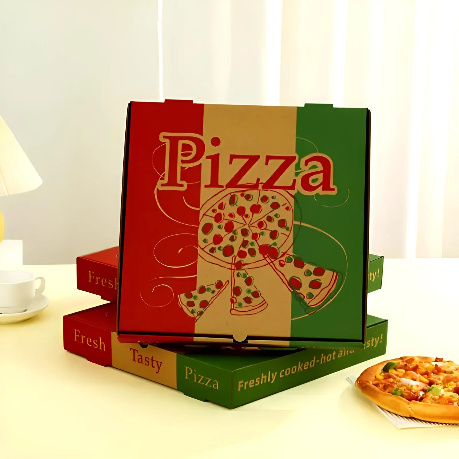 Custom disposable pizza box from Horizons Packaging