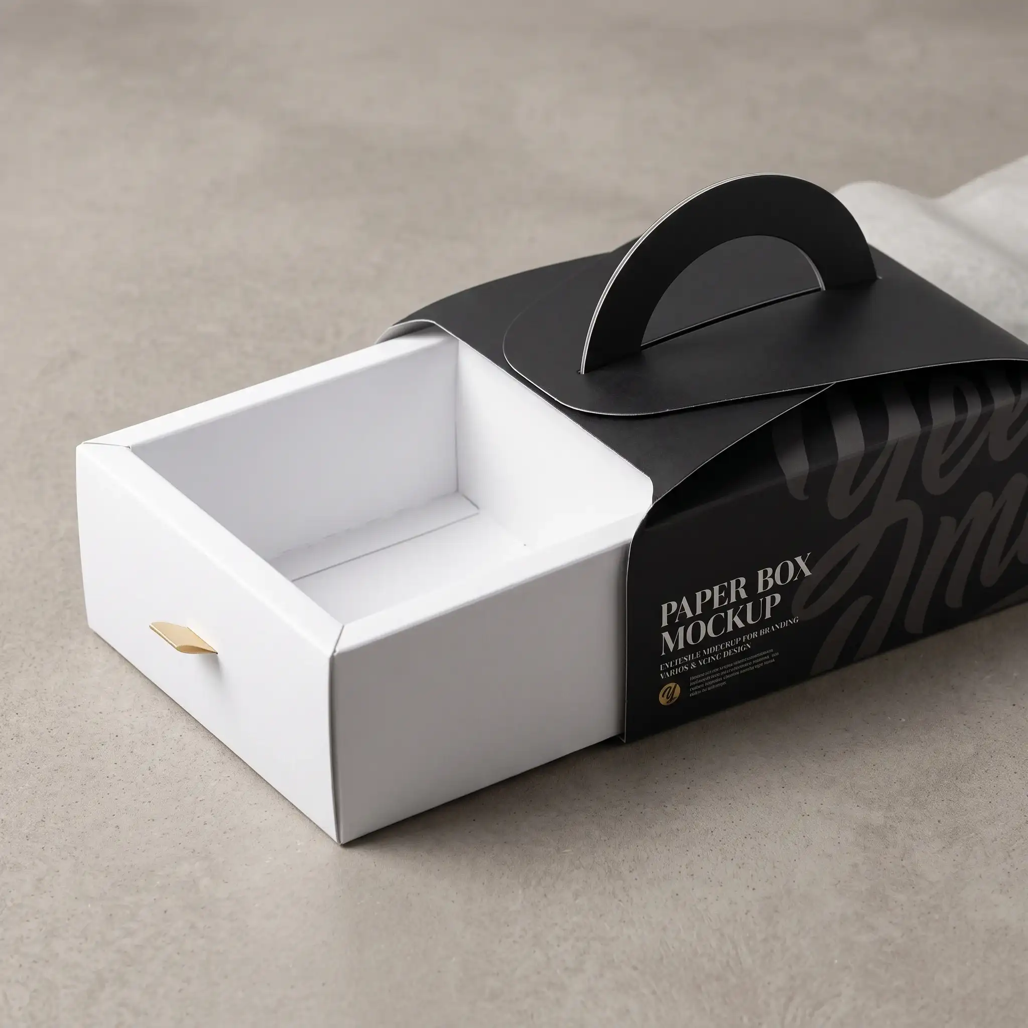 Custom retail box with handle from Horizons Packaging