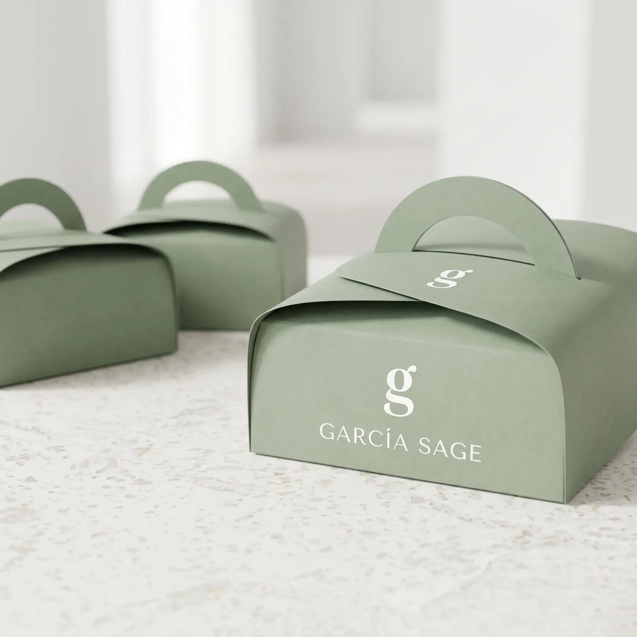 Custom retail box with handle from Horizons Packaging