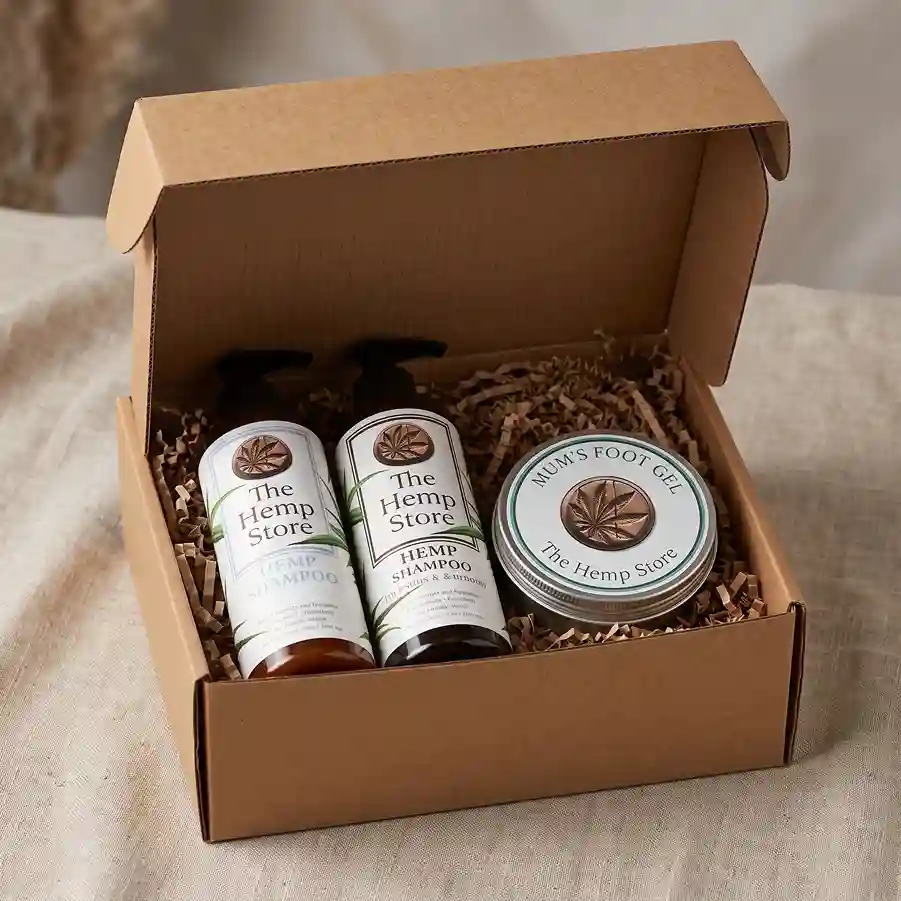 Custom hemp shipping box from Horizons Packaging