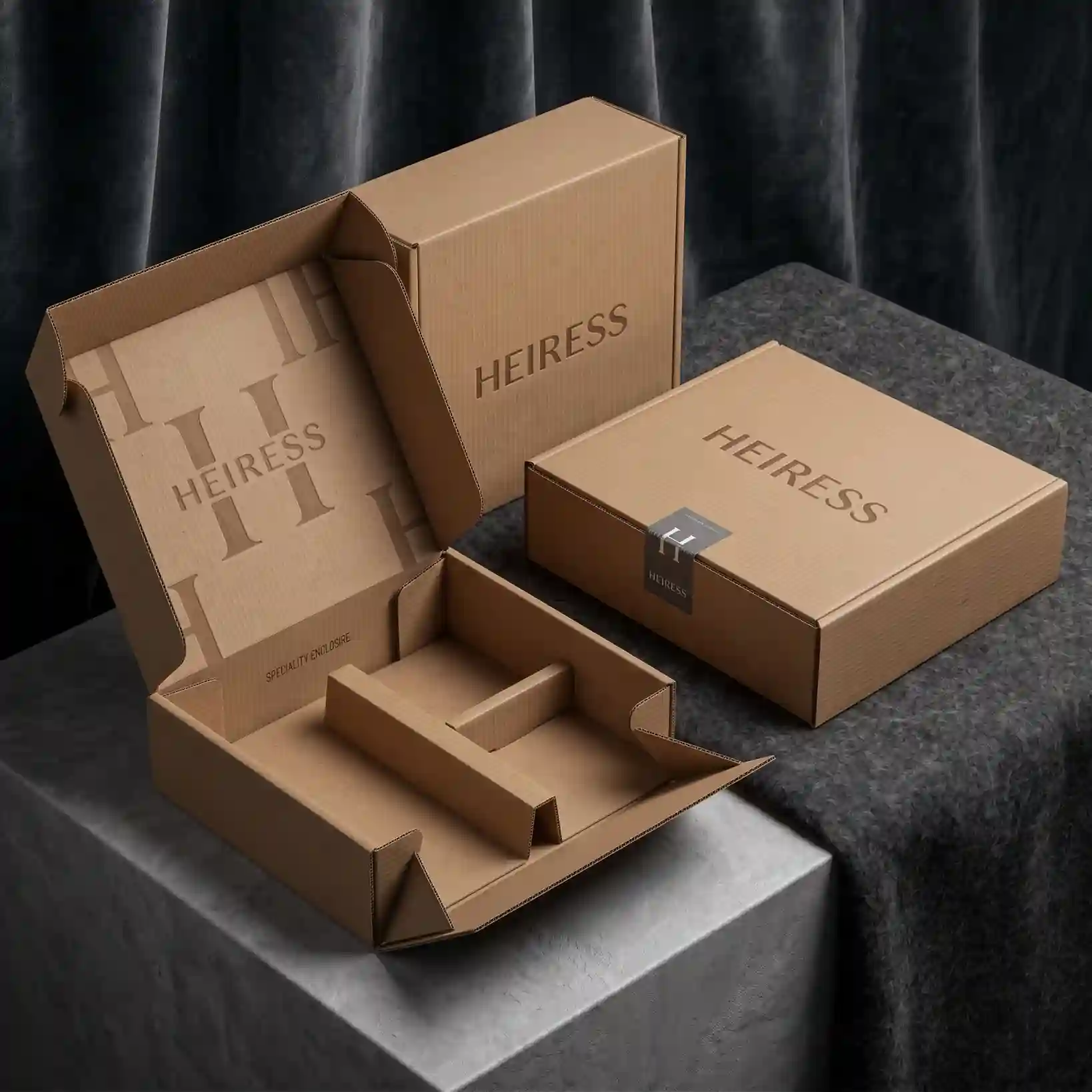Custom luxury shipping box from Horizons Packaging