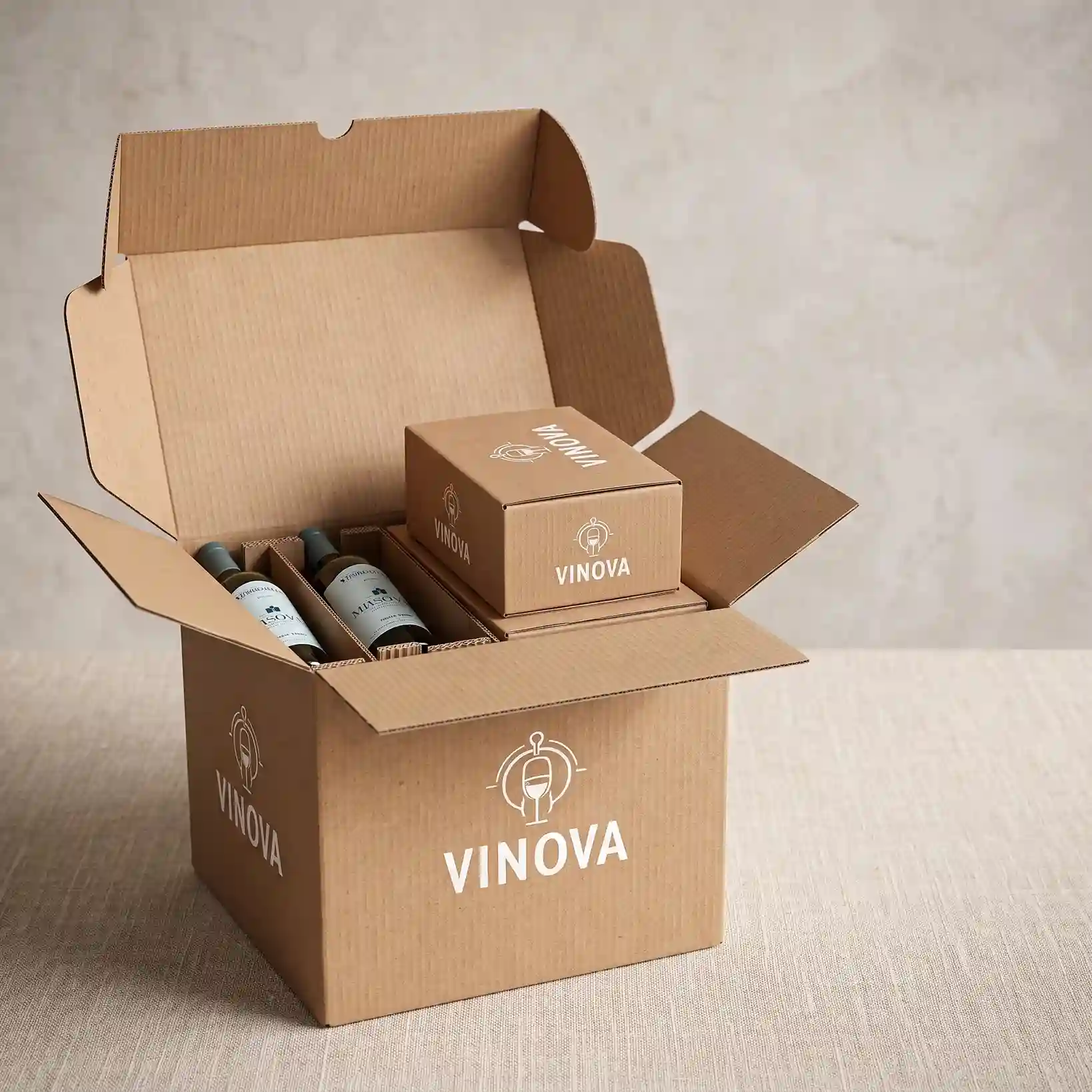 Custom wine shipping box from Horizons Packaging