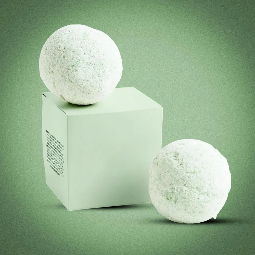 Custom bath bomb box from Horizons Packaging