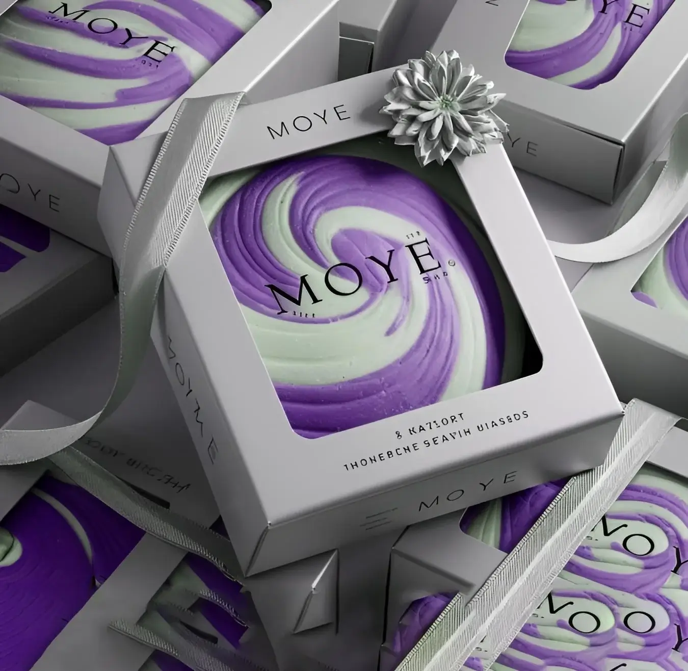 Custom square soap box from Horizons Packaging