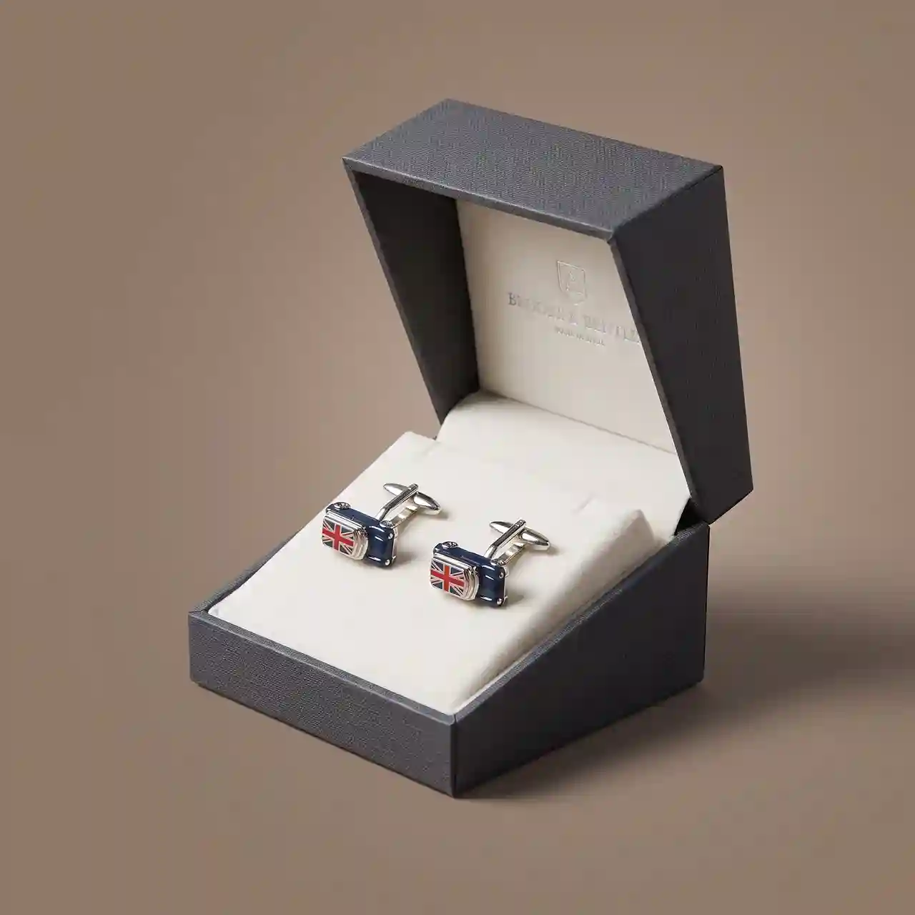 Custom cufflinks box from Horizons Packaging