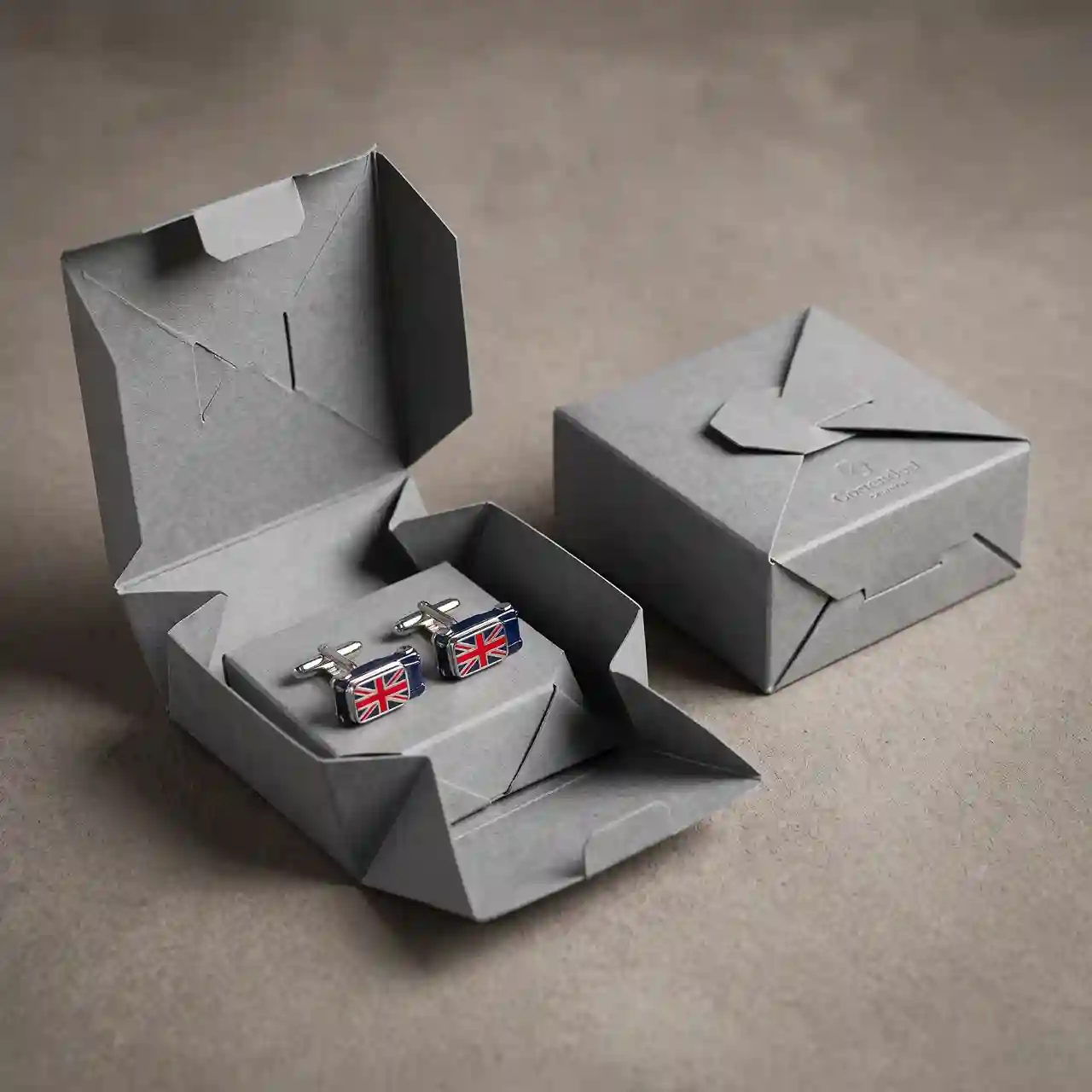 Custom cufflinks box from Horizons Packaging