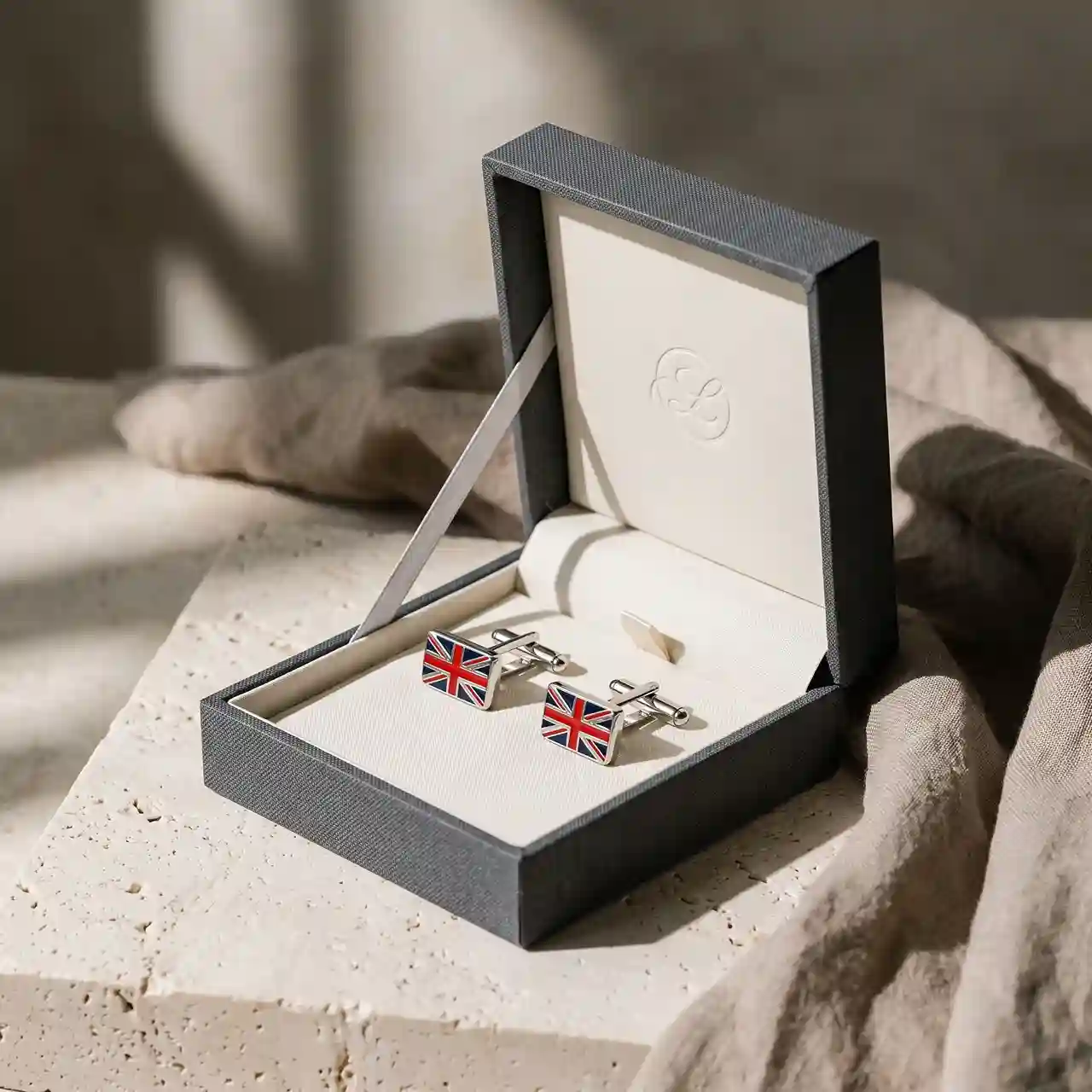 Custom cufflinks box from Horizons Packaging