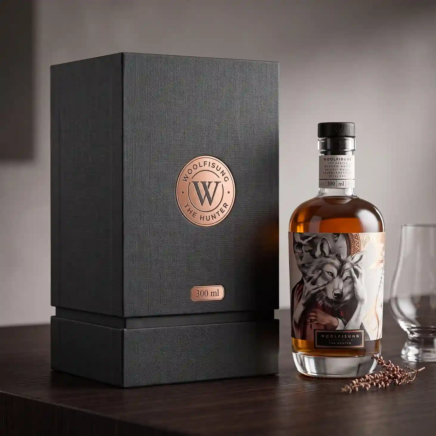 Custom whiskey bottle box from Horizons Packaging