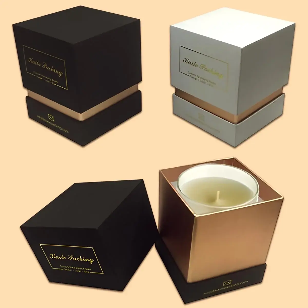 Two-Piece Candle Boxes