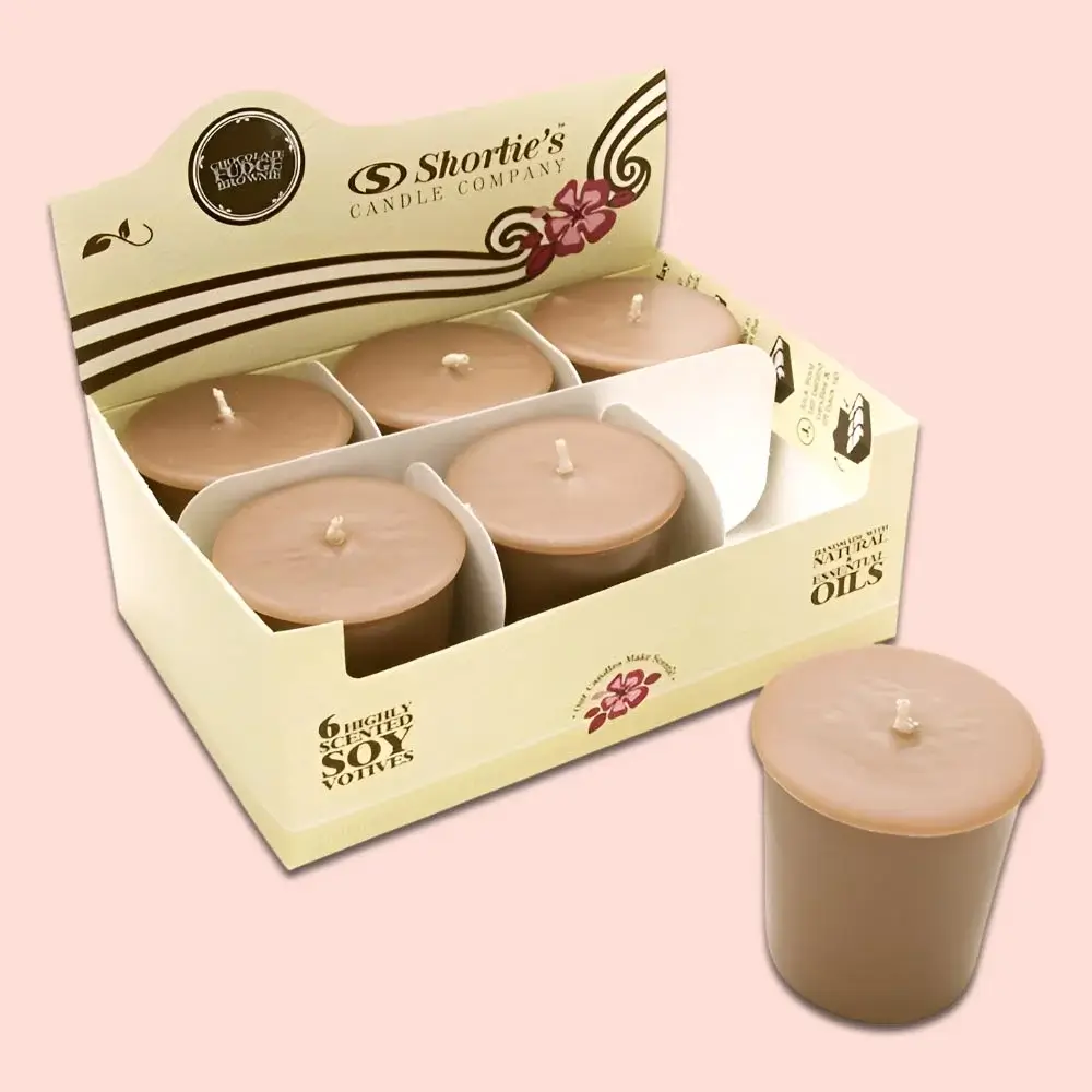 Custom votive candle box from Horizons Packaging β small candle packaging