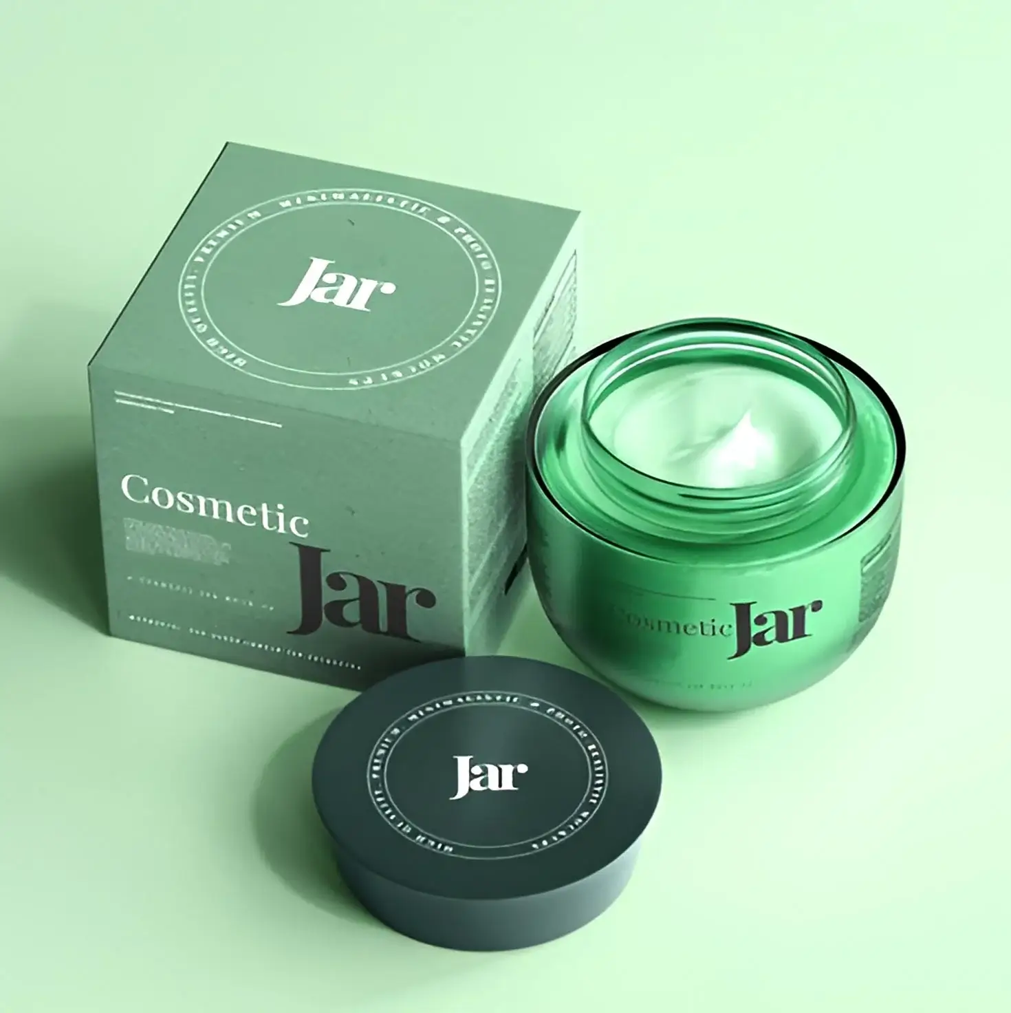 Cream Jar Boxes