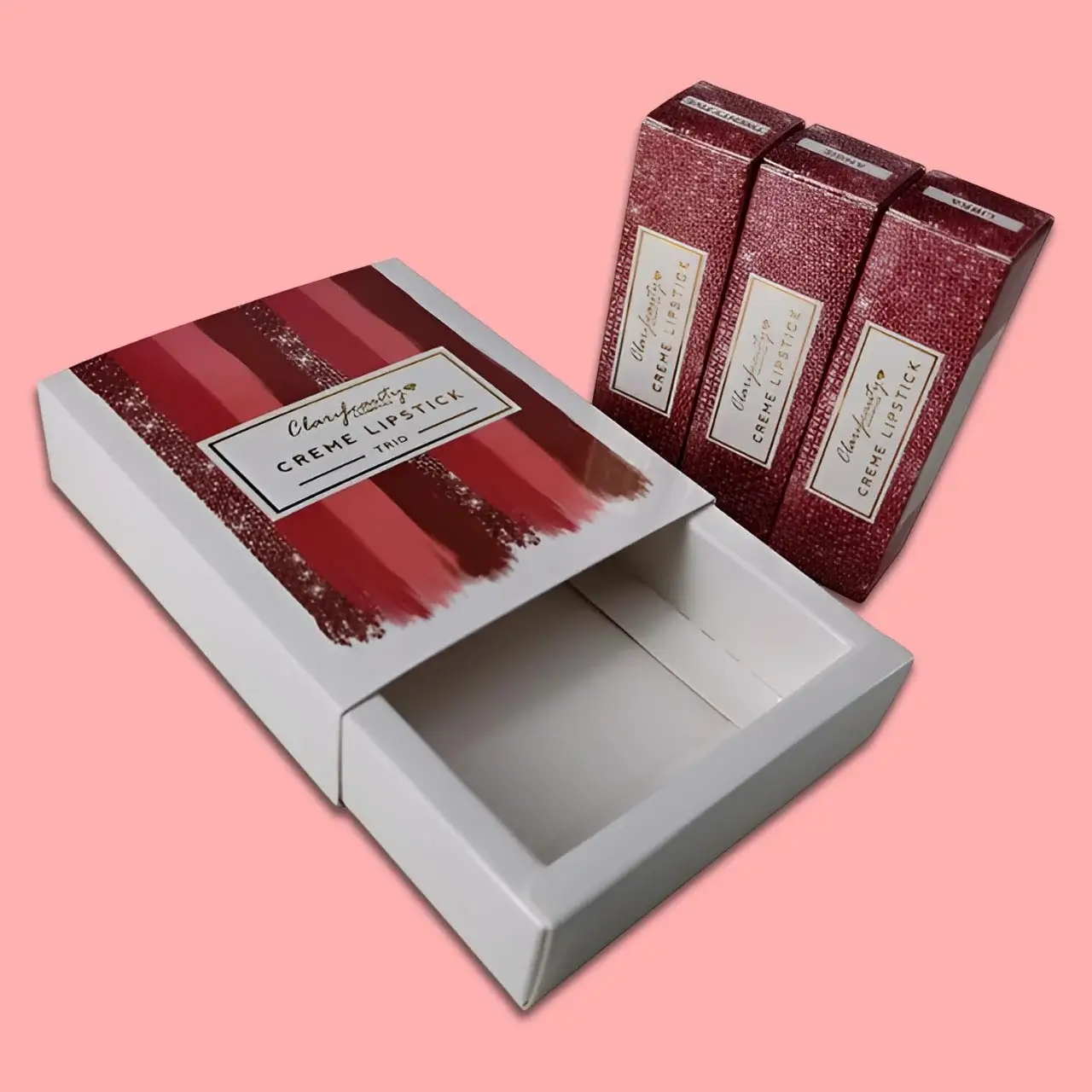 Custom lipstick box from Horizons Packaging β slim tube packaging