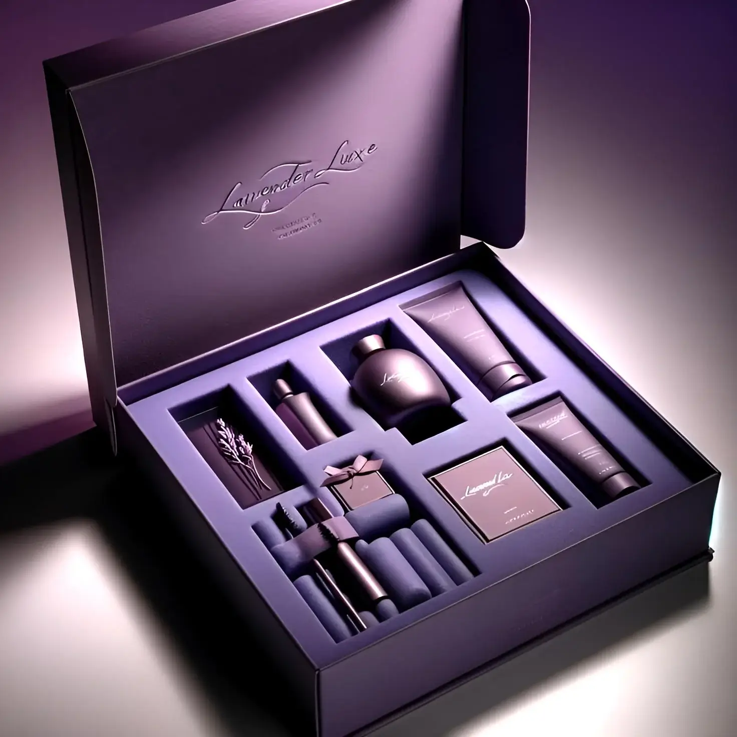 Custom makeup box from Horizons Packaging — palette and kit packaging