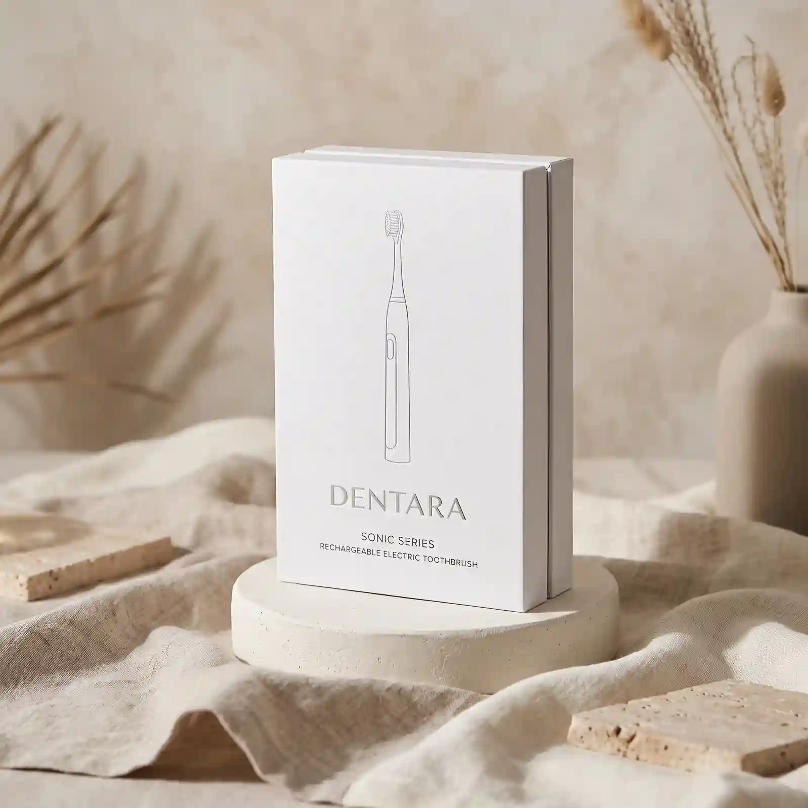 Custom electric toothbrush box from Horizons Packaging