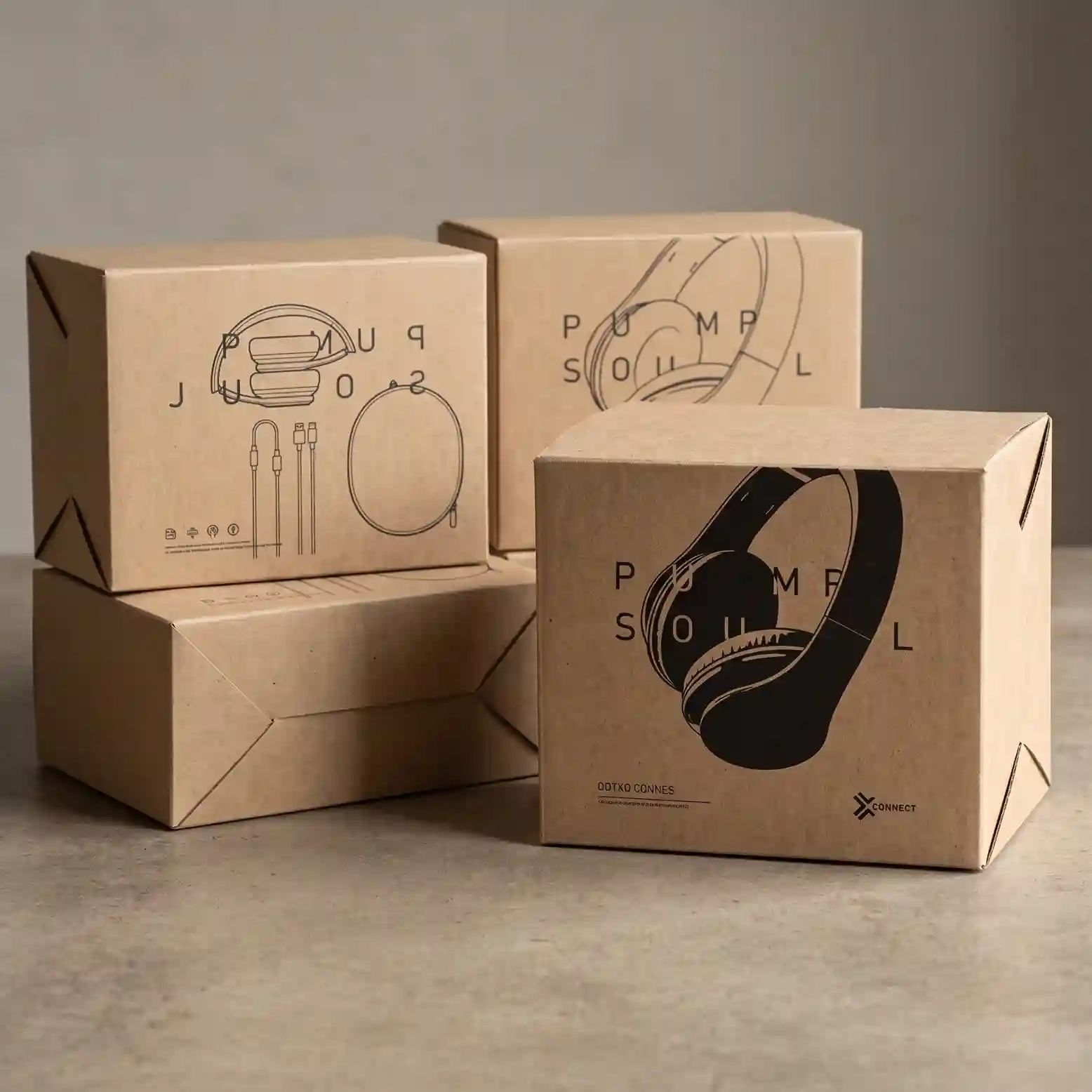 Custom headphones box from Horizons Packaging