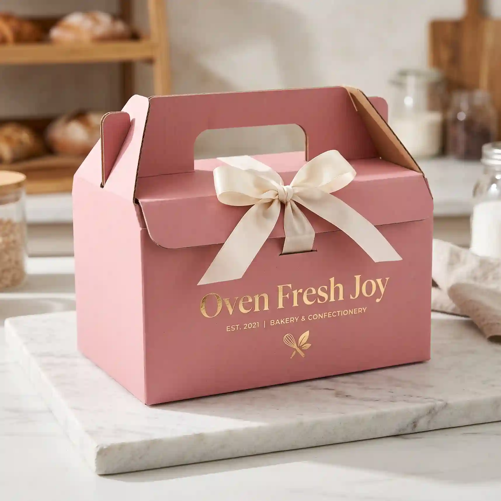 Custom bakery gift box from Horizons Packaging
