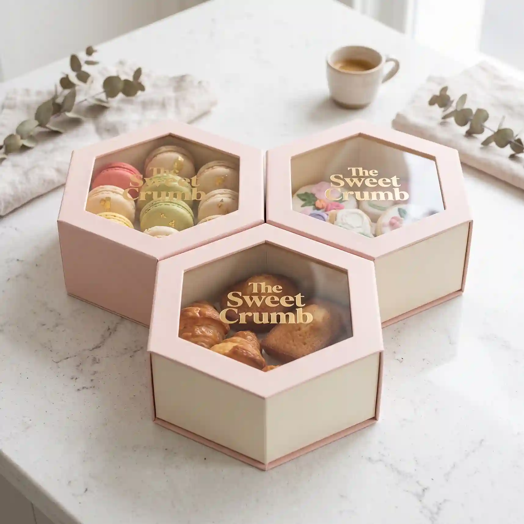 Custom bakery gift box from Horizons Packaging