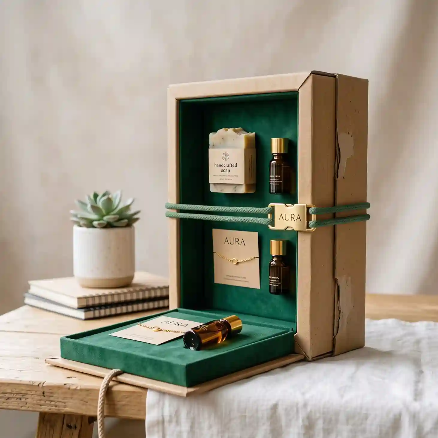 Custom kraft gift box from Horizons Packaging