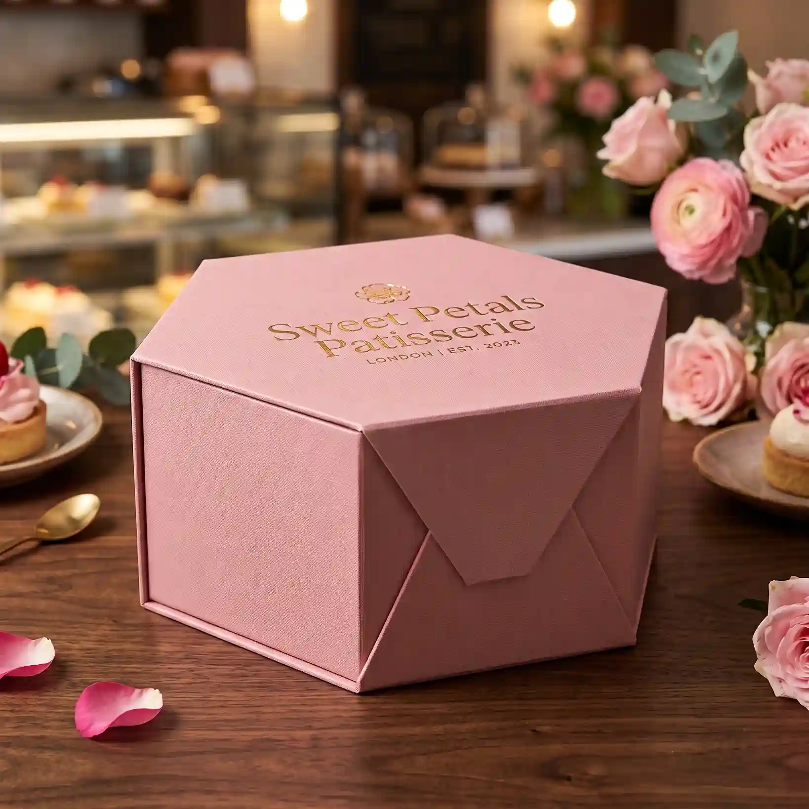 Custom magnetic gift box from Horizons Packaging