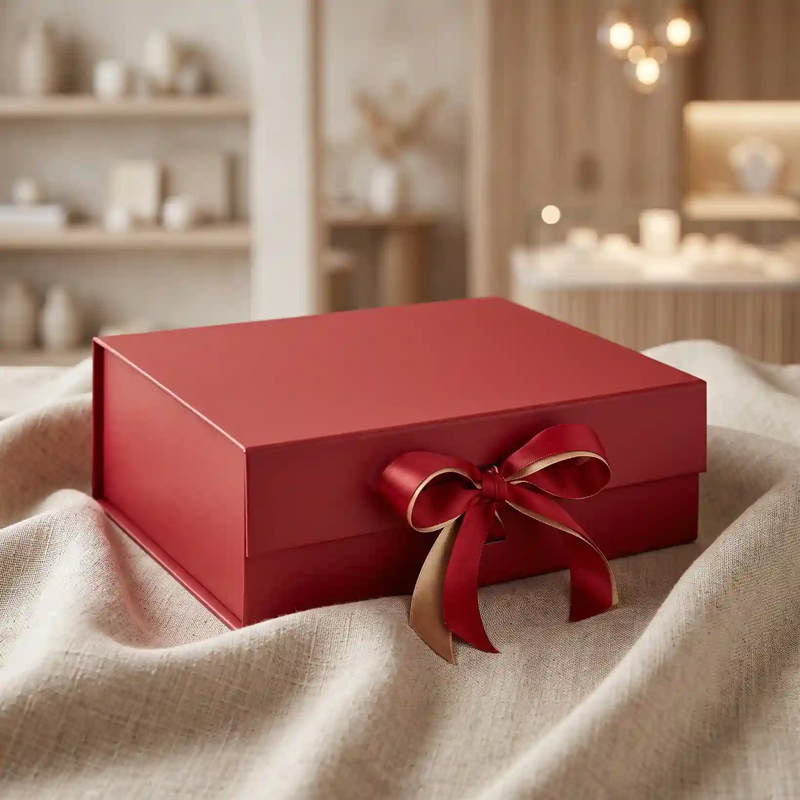 Custom magnetic gift box from Horizons Packaging