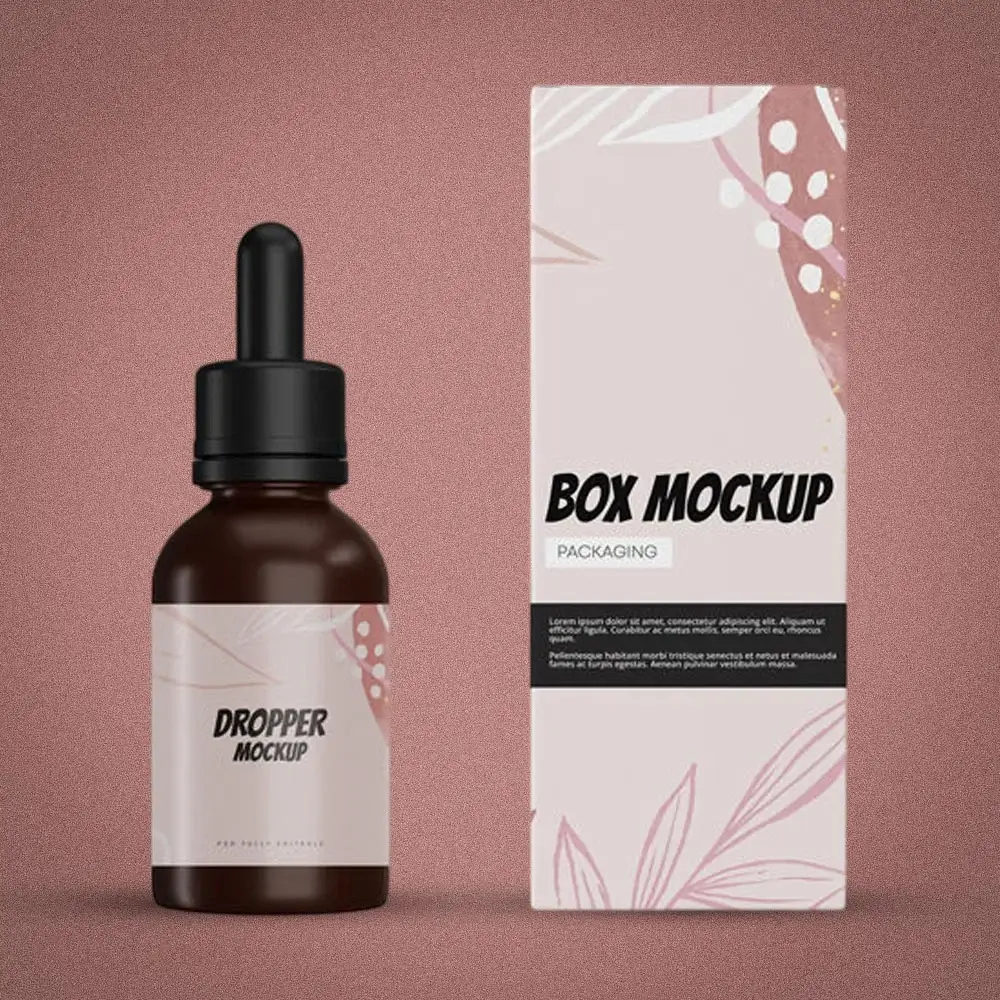 Custom drops bottle box from Horizons Packaging