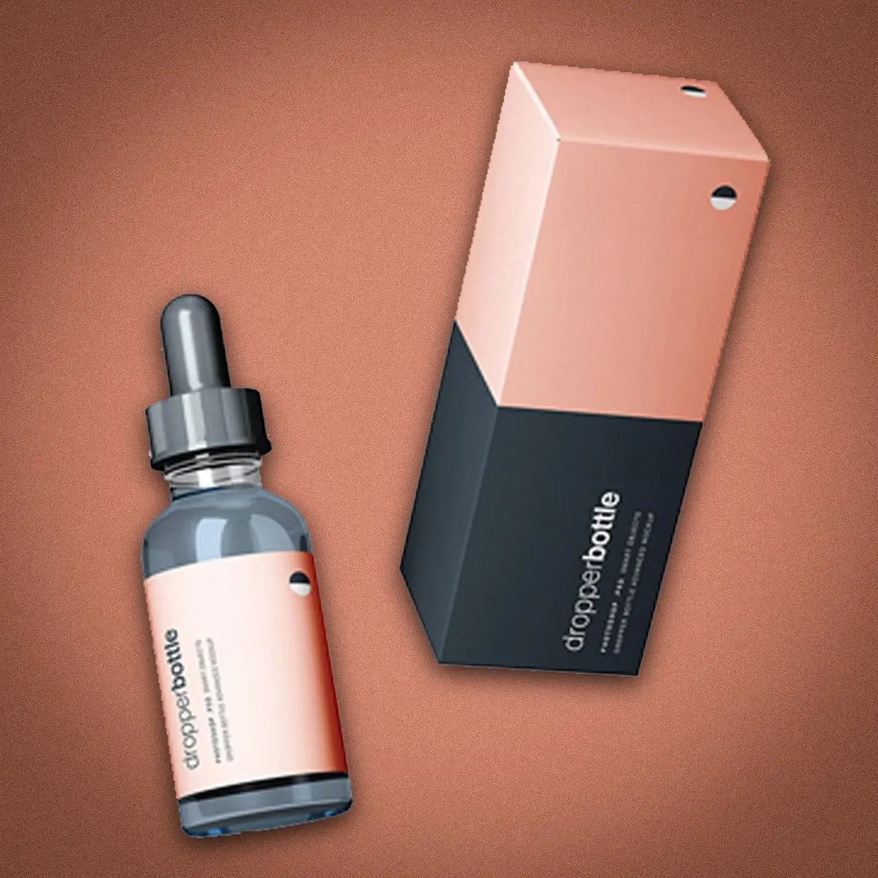 Custom drops bottle box from Horizons Packaging
