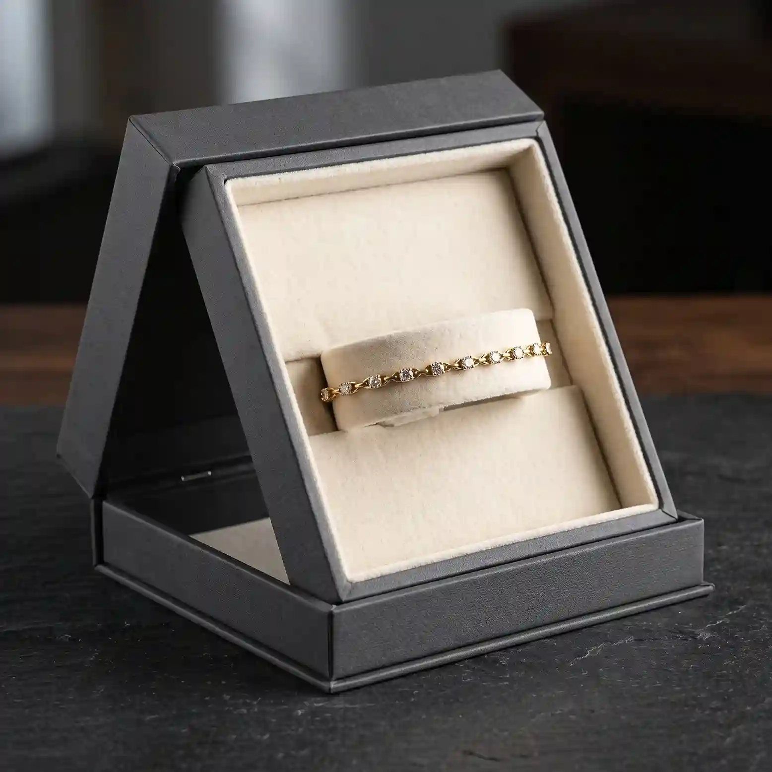 Custom bracelet box from Horizons Packaging