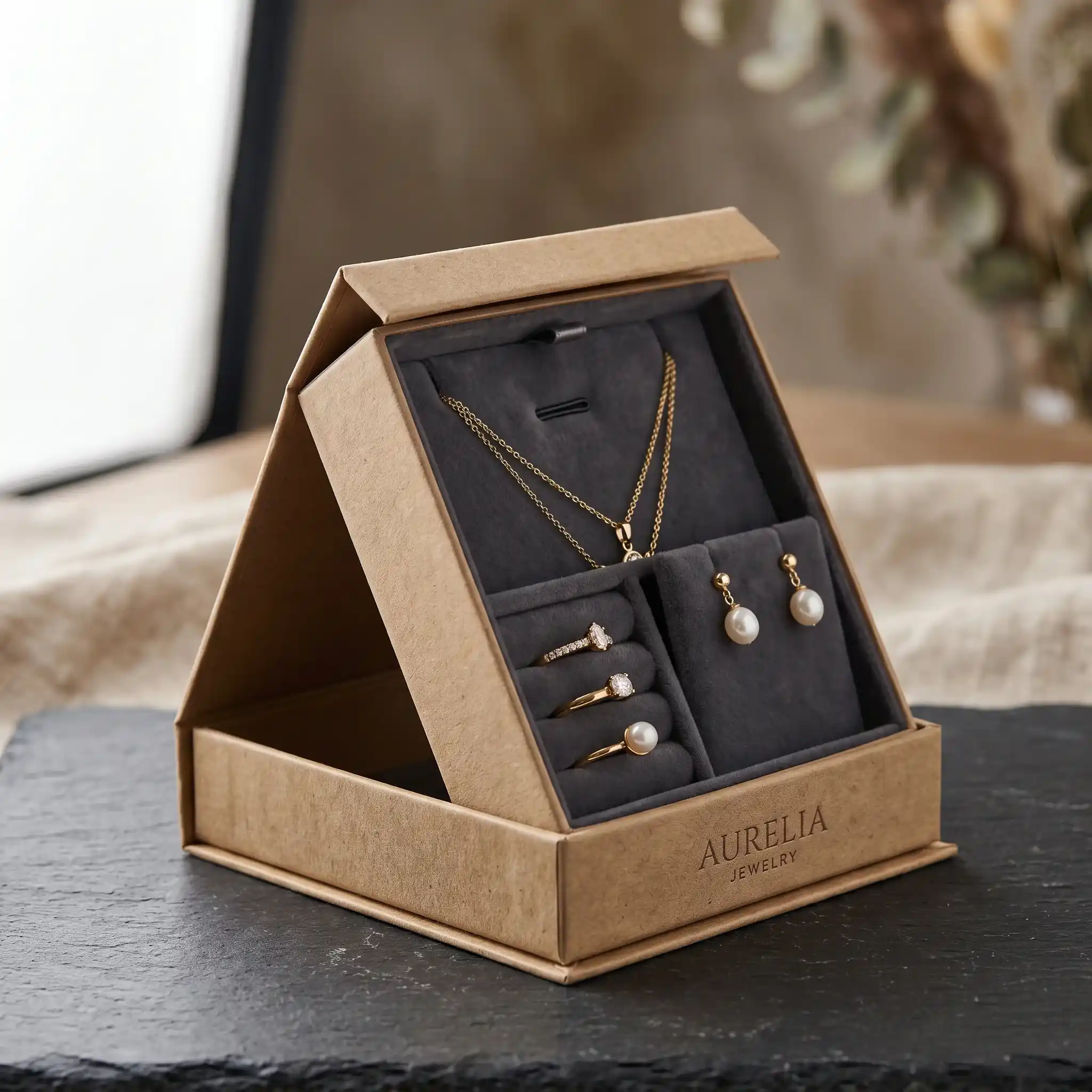 Kraft Jewelry Boxes