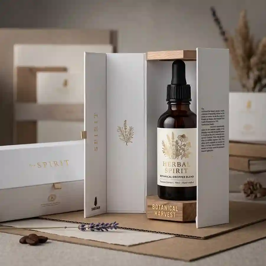 Custom herbal product package from Horizons Packaging