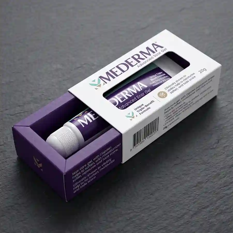 Custom scar gel box from Horizons Packaging