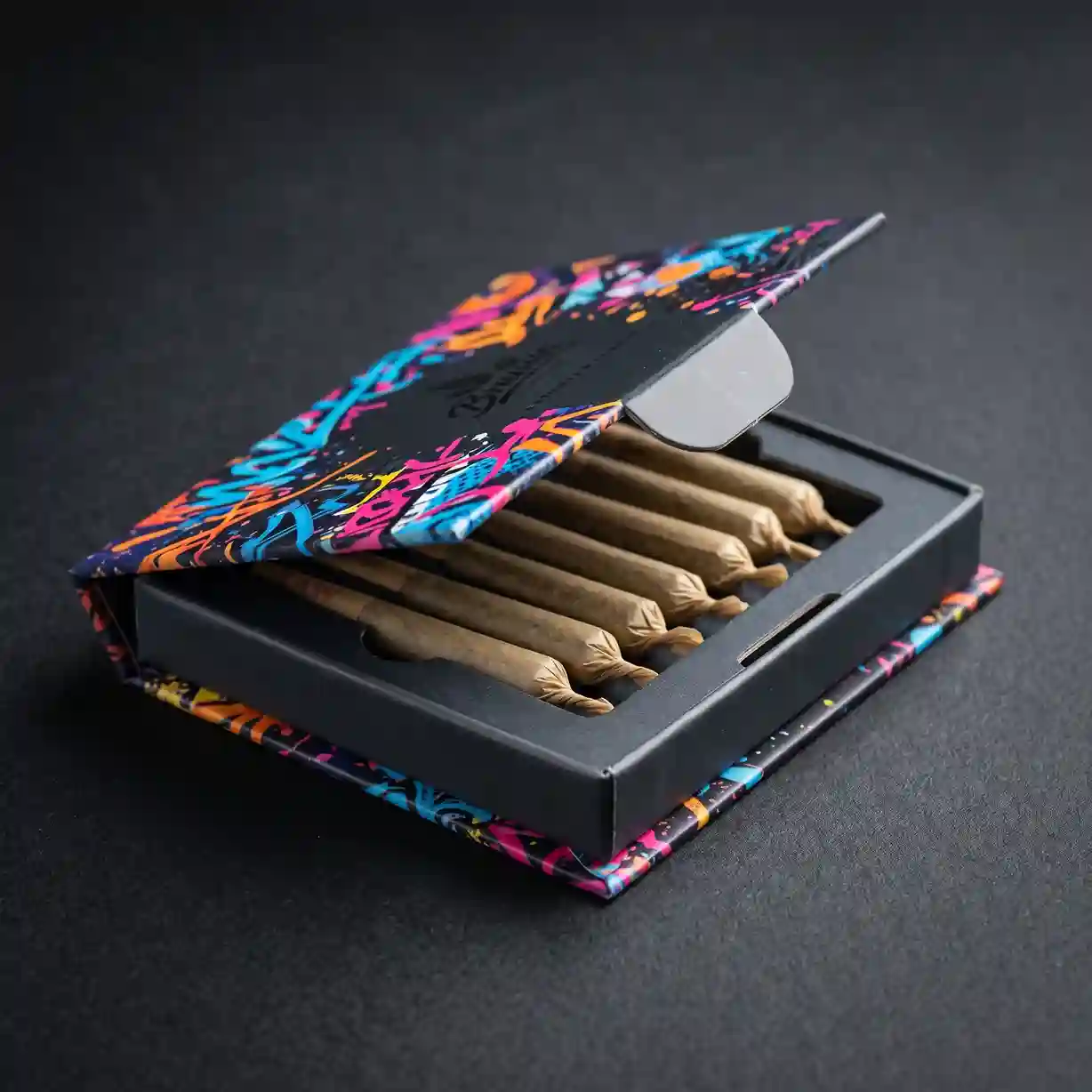 Custom custom printed pre roll box from Horizons Packaging
