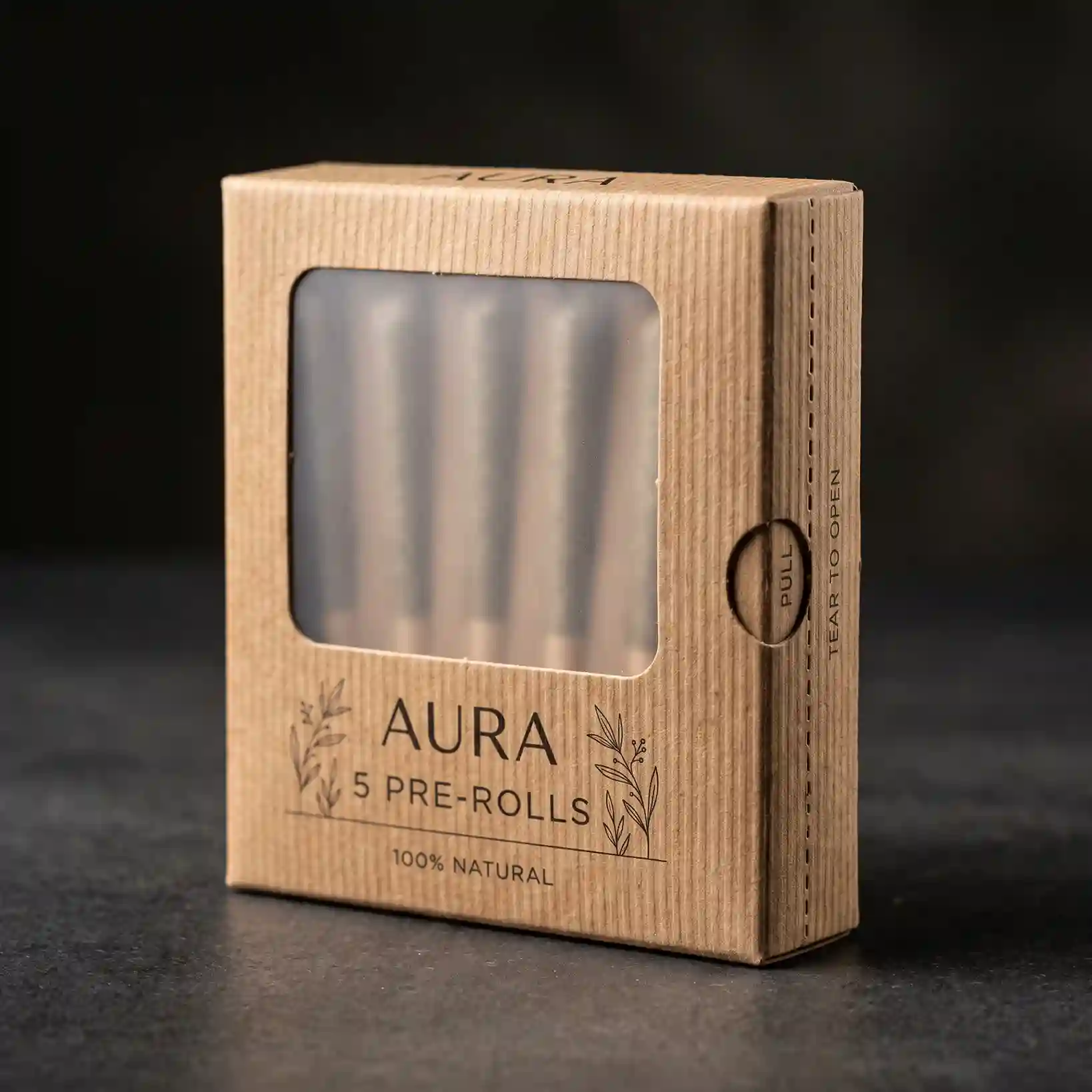 Custom luxury pre roll box from Horizons Packaging